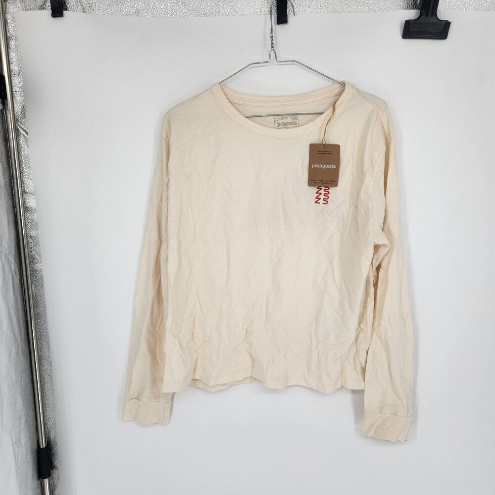 Patagonia‎ Women’s Small Undyed Natural Long Sleeve Driftways Easy Cut Shirt NWT